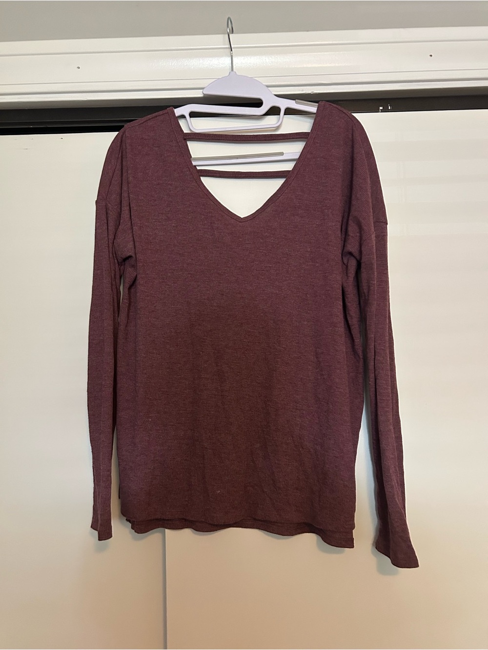 SO long sleeve v neck
